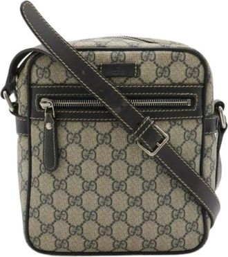 Gucci Pre-owned Cross Body Bags, female, Beige, Size: ONE SIZE Pre-owned Cross Body Bag