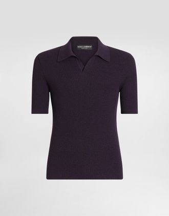 Dolce & Gabbana Rib Knit Polo Shirt - Man Sweaters And Cardigans 44