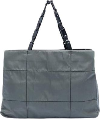 Prada Pre-owned Vintage Tote Bag - unisex - Vintage Shopper - Grijs - ONE Size - Nylon - Vintage