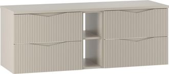 Petits Meubles Mueble bajo lavabo 2 compartimientos encimera estratificado 140.6cm