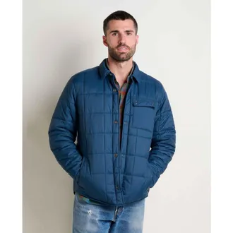 Toad & Co Mens Roame Shirt Jacket in Midnight & Deep Sea at Nordstrom, Size X-Large