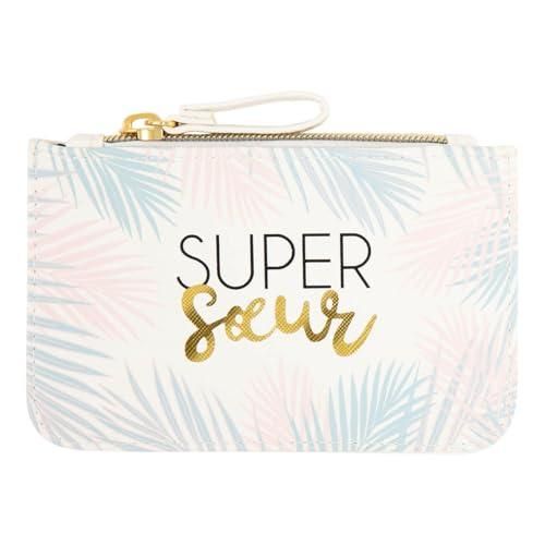 Porte-cartes Zippé Unisexe 12.5x8cm - 10 Rangements + Poche Zip - Marque Draeger Paris (style Tendance)