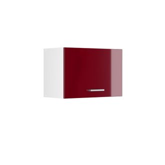 Vicco Armario Colgante R-line, Rojo Burdeos Alto Brillo, 60 Cm Plano