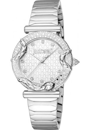 Just Cavalli Womens JC1L234M0215 Ladies Animalier Watch - Silver - One Size