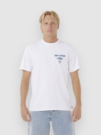 Rip Curl Fade Out Icon Camiseta blanco