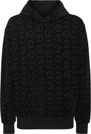 Philipp Plein Heren, Sweatshirts & Hoodies, Zwart, Maat: M Katoen