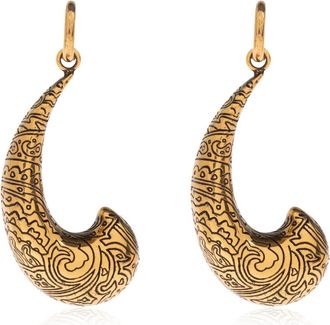 Etro Messing Oorbellen - Dames - Oorbellen - Geel - ONE Size - Accessoires