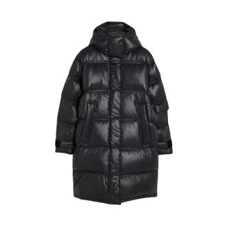 Holzweiler Jassen, Dames, Zwart, M, Polyester, Steilia Brushed Down Coat