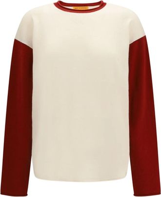 Guest In Residence Baseball Oversized Crew Sweater - Dames - Truien - Veelkleurig - Maat: XS Kasjmier
