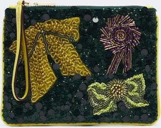 Alemais Al&eacute;mais Rosette embellished pouch
