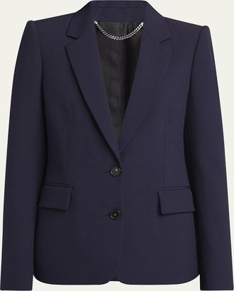スーツ STELLA MCCARTNEY Women Suit Jackets 6500423BU382 6645 Pink Stella McCartney Womens Twill Oversize Blazer in Pink | Size