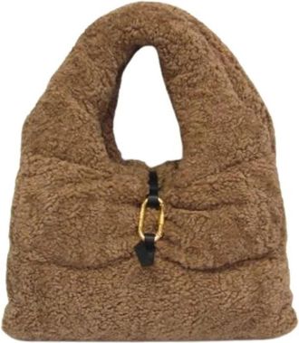 Moncler Pre-owned Polyester handbags - Dames - Vintage Schoudertas - Bruin - ONE Size - Polyester - Vintage