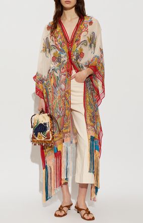 Etro Dress With Fringes, Womens, Multicolour