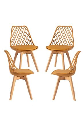 Regalos Miguel Packs Sillas Comedor - Pack 4 Sillas Mima - Mostaza