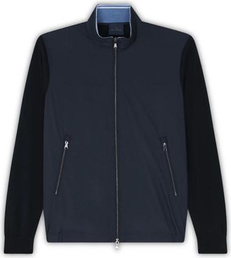 Paul & Shark Hybride Zip-Up Cardigan - Heren - Zomerjassen - Blauw - L - Wol - Jassen