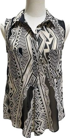 Bcbgmaxazria Pleated Chiffon Tunic Top In Multicolor
