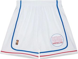 Mitchell & Ness Shorts Detroit Pistons 2007 - Bianco