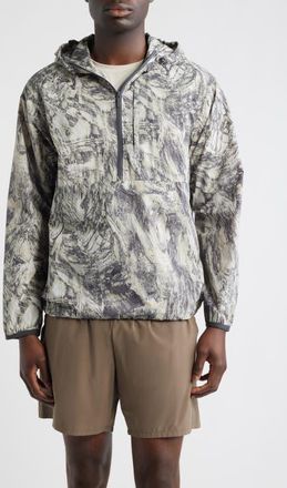 Zella Court Popover Jacket in Grey Granite Abstract at Nordstrom, Size Xx-Large