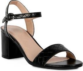 London Rag Poiret Block Heel Sandal in Black at Nordstrom Rack, Size 10