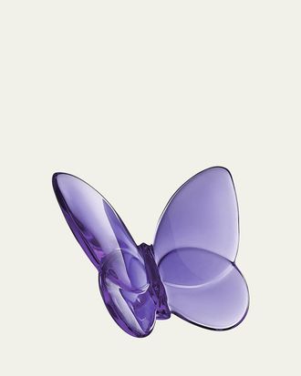 Baccarat 2.5 Lucky Crystal Purple Butterfly