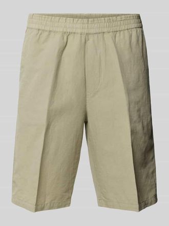 Filippa K Straight Fit Shorts aus Leinen-Mix in Beige, Gr&ouml;&szlig;e 46