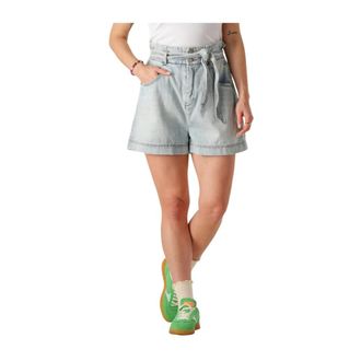 Circle Of Trust Dames, Korte broeken, Blauw, Maat: L Katoen