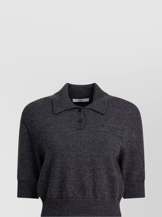 Givenchy paris 1952 wool knit polo shirt