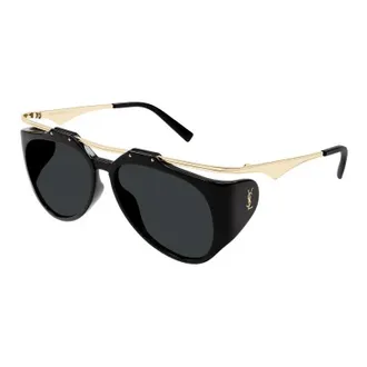 Saint Laurent SLM137AMELIA001 Aviator Full Rim Sunglasses - Black
