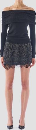 Le Superbe Pouchette Mini Skirt In Black