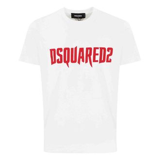 Dsquared2 Horror Logo Wit T-shirt
