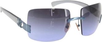 Chanel Pre-owned Accessories, female, Purple, Size: ONE SIZE Pre-owned Plastic Sunglasses