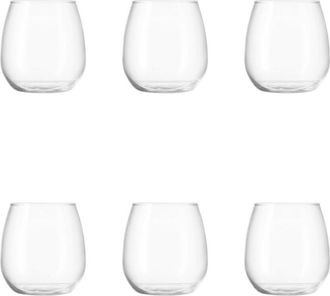 10 Strawberry Street Set of 6 Ducal Glassware: Stemless Wine