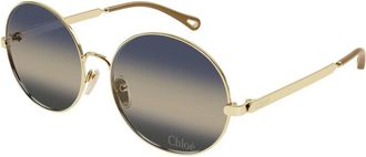 Chlo&eacute; Zonnebril - Dames - Zonnebrillen - Geel - 59 MM - Accessoires