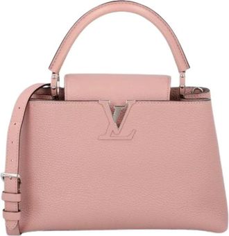 Louis Vuitton Pre-owned Capucine PM Handtas - Dames - Vintage Handtas - Roze - ONE Size - Leer - Vintage