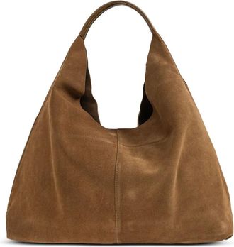 Kurt Geiger large Chelsea Slouch Hobo embellished tote bag - women - Suede - One Size - Brown