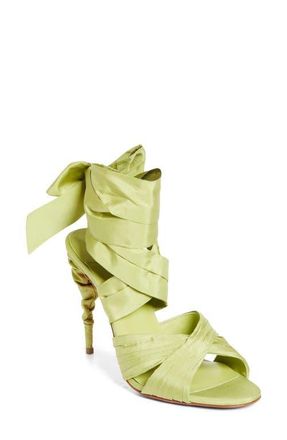 Christian Louboutin Affabula Ankle Wrap Sandal in Haiiro/Lin Haiiro at Nordstrom, Size 10.5Us
