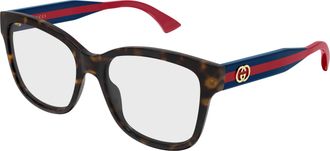 Gucci Demo Square Ladies Eyeglasses GG0038ONN 003 54
