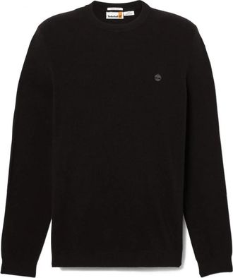 Timberland Merino Crew Sweater - Heren - Ronde hals truien - Zwart - S - Wol - Truien & Vesten