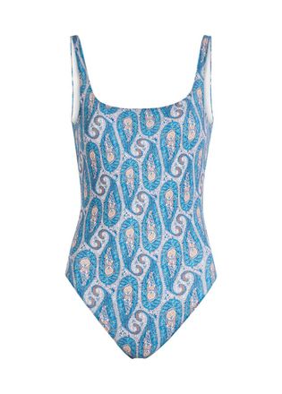 Etro Printed Low-back Swimsuit - Blue - S (UK8-10 / S)