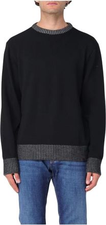 Paul & Shark Stijlvolle Sweaters Collectie - Heren - Ronde hals truien - Zwart - M - Truien & Vesten