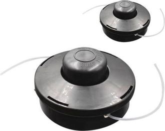 OEM Juego De 2 Cabezales De Repuesto Universales Para Desbrozadoras De Gasolina De Doble Hilo M10 X 1,25 (negros)