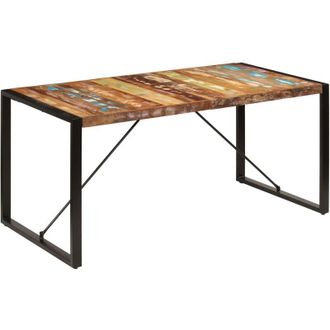 vidaXL Mesa De Comedor De Madera Maciza Reciclada 160x80x75 Cm Vidaxl