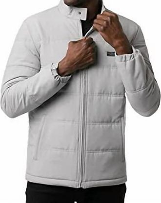 Travis Mathew Midnight Oil Jacket In Heather Gray