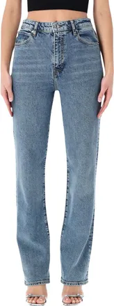 Frame Denim Blue Straight High Rise Jeans