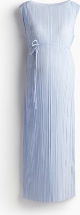 H&M MAMA Plissee-Kleid - Blue