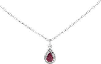 House of Brilliance Haus Of Brilliance 14K Diamond & Pendant Necklace