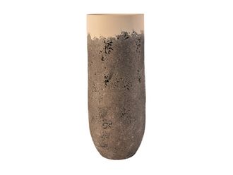 Schubiger M&ouml;bel Vase Keramik Schwarz-Weiss H: 70 cm