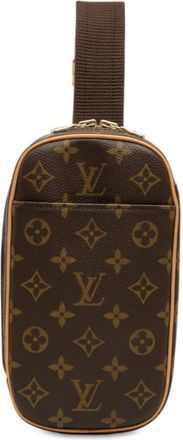 Louis Vuitton Brown Monogram Pvc Leather Shoulder Bag Sling Bag (Pre-Owned)