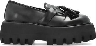Alexander McQueen Sofa Loafer - Dames - Loafers - Zwart - 37 EU - Leer - Schoenen