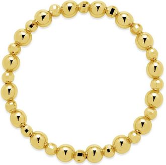 Sterling Forever 14K Gold Summer Beaded Bracelet